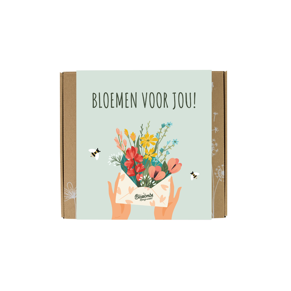 Blossombs giftbox mediium bloemen voor jou